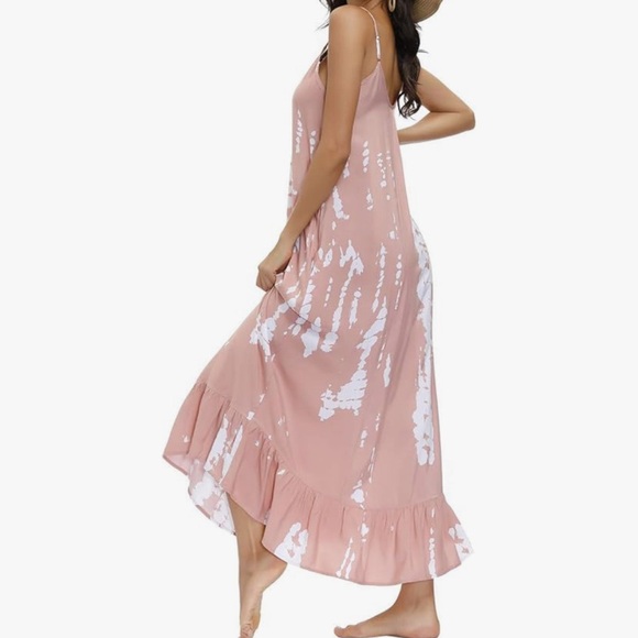 Boho Women's Pink Maxi Dress XXXL - Picture 3 of 3